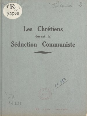 cover image of Les chrétiens devant la séduction communiste
